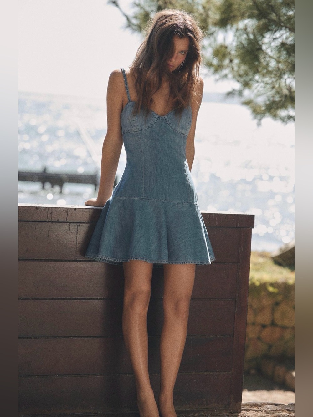 Zara TRF Denim Mini Dress